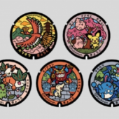 Nắp cống Pokémon đã có mặt tại Kyoto