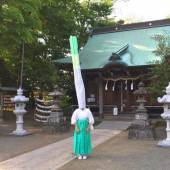 Nghi lễ hành lá kỳ lạ tại đền Aruka, tỉnh Kanagawa 