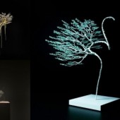 Tác phẩm bonsai được ghép từ hạc giấy của nghệ sĩ Nhật Bản