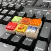 Làm mới bàn phím bằng bản sao sushi thu nhỏ 