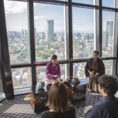 Thưởng thức trà đạo truyền thống trên tháp Tokyo