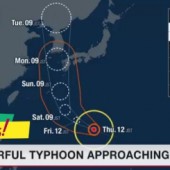 Bão Haishen đang tiến gần đến khu vực Tây Nam Nhật Bản