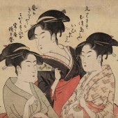 Ba mỹ nhân trong tranh của Kitagawa Utamaro