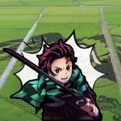 Dự án tạo hình Kimetsu no Yaiba trên cánh đồng lúa 2,8 hecta