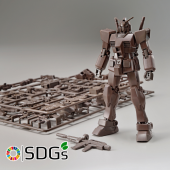 Ecopla: Mô hình Gundam làm từ nhựa tái chế của Bandai Spirits